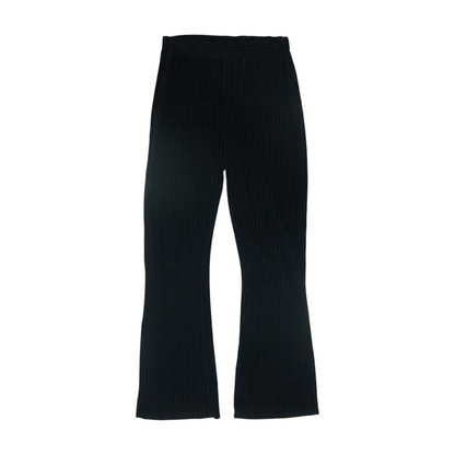 Black Striped Regular Pants