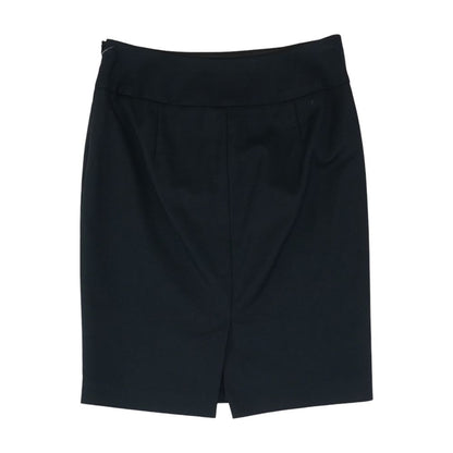 Black Solid Mini Skirt