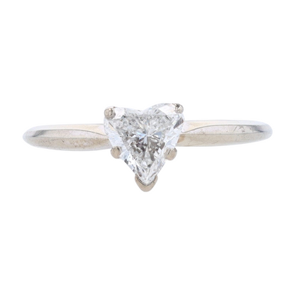 3/4 ctw 18K White Gold Diamond Engagement Ring