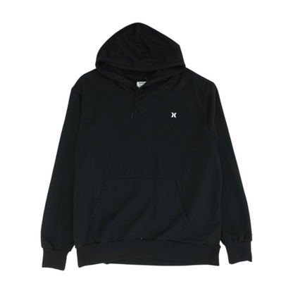 Black Solid Hoodie Pullover