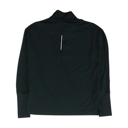 Black Solid 1/4 Zip Pullover