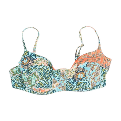 Blue Abstract Swim Top