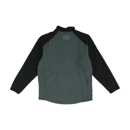 Gray Color Block Jacket