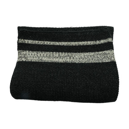 Black Striped Scarf