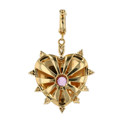 18K Yellow Gold Diamond Pendant