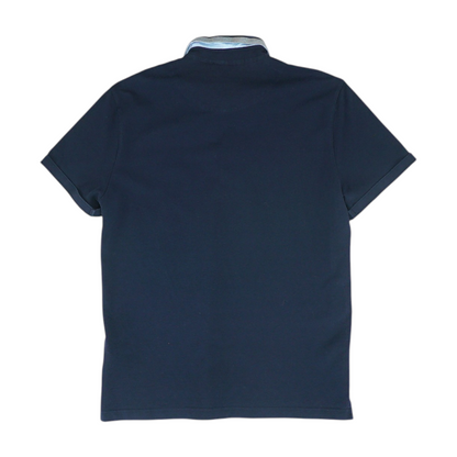 Navy Solid Short Sleeve Polo