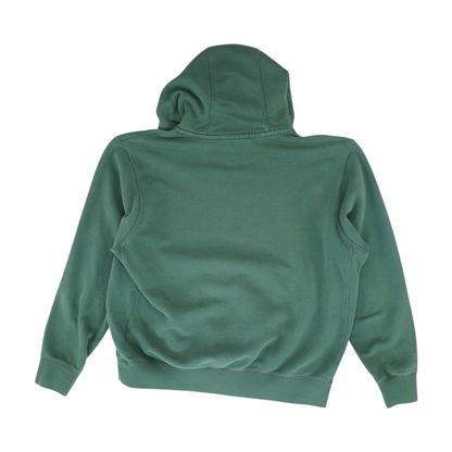 Green Solid Hoodie Pullover