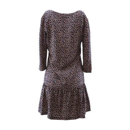 Navy Floral Midi Dress