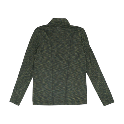 Green Solid 1/4 Zip Pullover