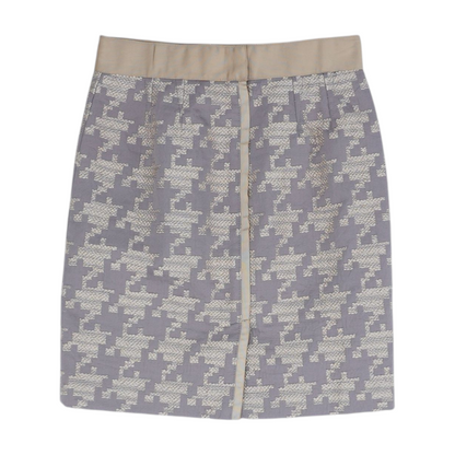 Purple Abstract Mini Skirt