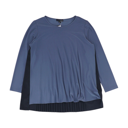 Gray Color Block Blouse