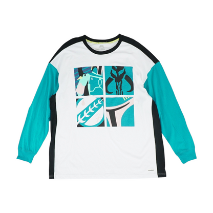 White Color Block T-Shirt