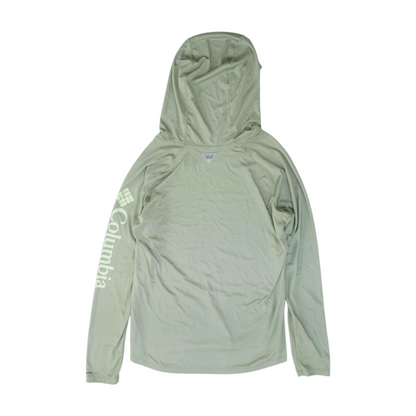 Green Solid Hoodie Pullover
