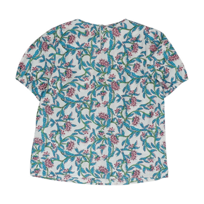 Blue Floral Blouse