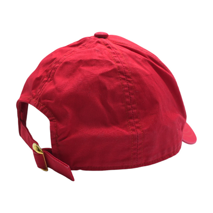 Red 16 Baseball Cap in Cotton