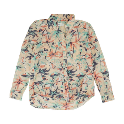 Pink Tropical Button Down
