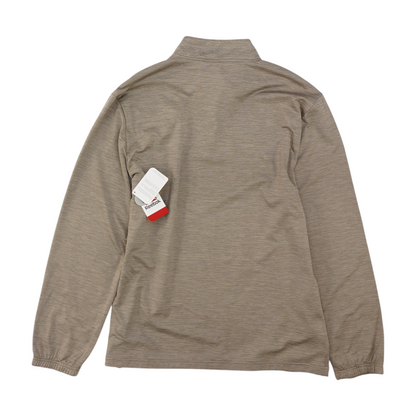 Gray Abstract 1/4 Zip Pullover