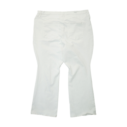 White Plus Wide Leg Jeans