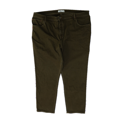 Brown Plus Straight Jeans