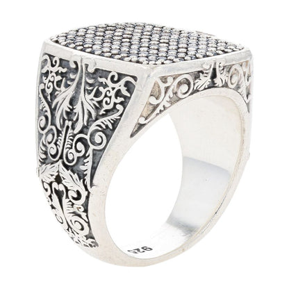Sterling Silver Victory Signet Ring