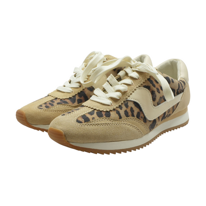 Tan Low-Top Athletic Shoes