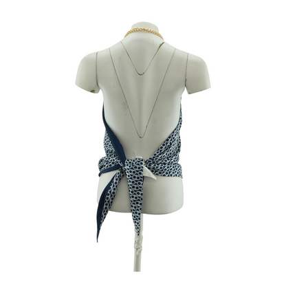 Blue Graphic Blouse