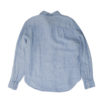Blue Striped Long Sleeve Button Down