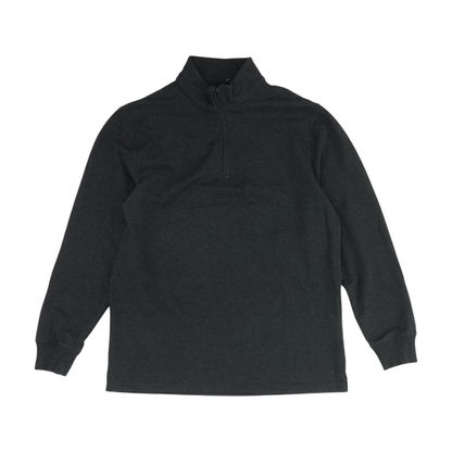 Charcoal Solid 1/4 Zip Pullover