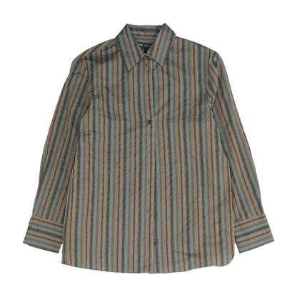 Gray Striped Button Down