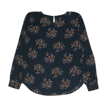Navy Floral Blouse