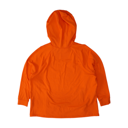Orange Plus Solid Hoodie Pullover