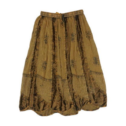 Brown Midi Skirt