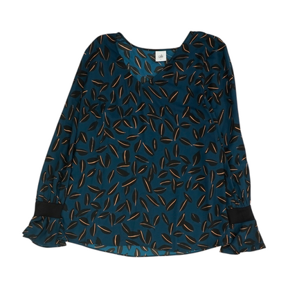 Teal Print Blouse