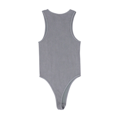 Gray Bodysuit Blouse
