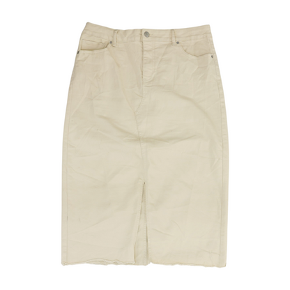 Cream Midi Skirt