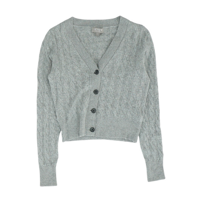 Gray Cardigan Sweater