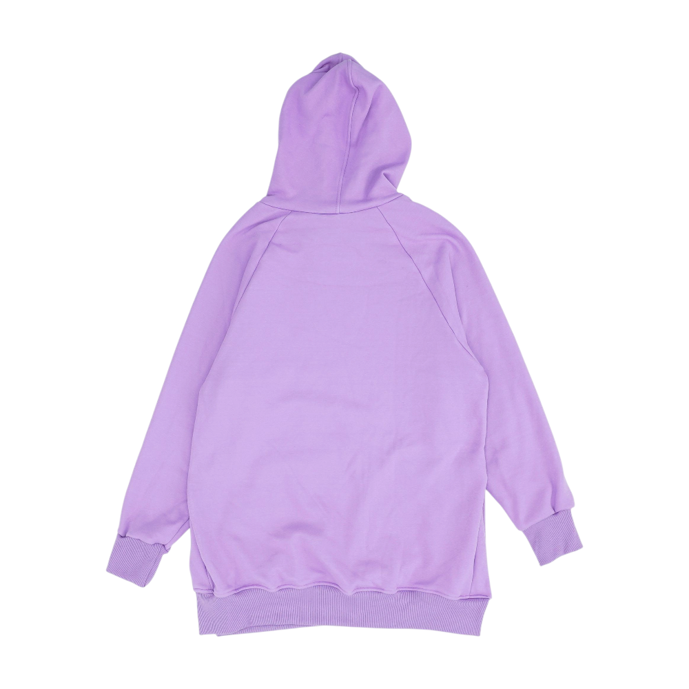 Purple Solid Hoodie Pullover