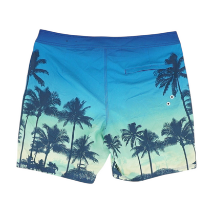 Blue Graphic Swim Bottom