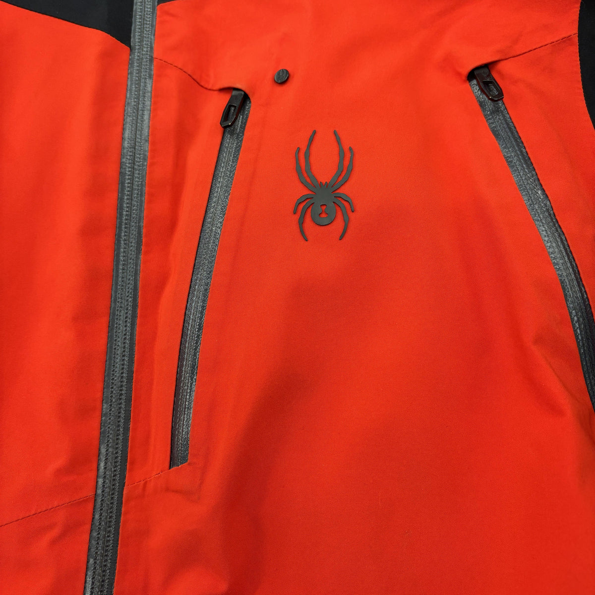 Red Color Block Jacket