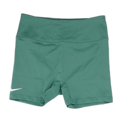 Green Solid Active Shorts