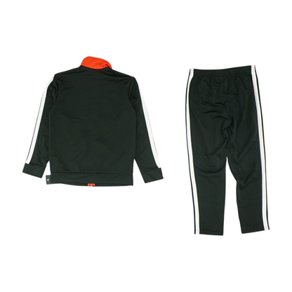 Black Color Block Long Sleeve Set