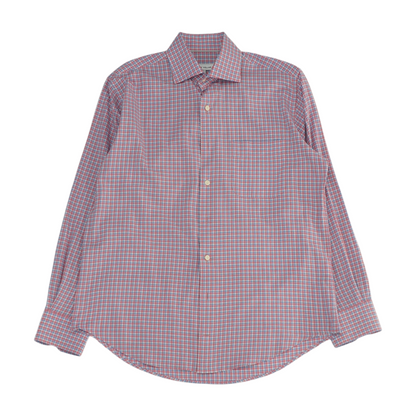 Pink Plaid Long Sleeve Button Down