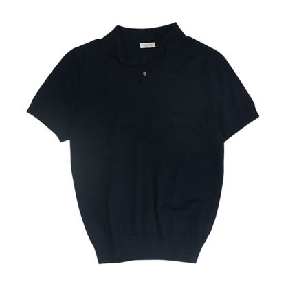 Navy Solid Short Sleeve Polo