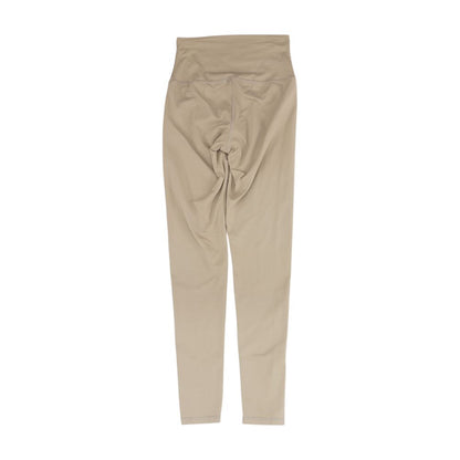 Beige Solid Leggings
