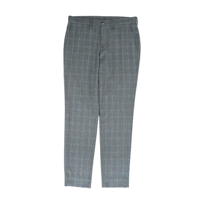 Gray Check Regular Pants