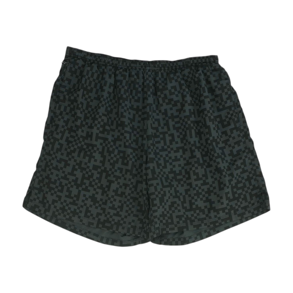 Black Print Active Shorts