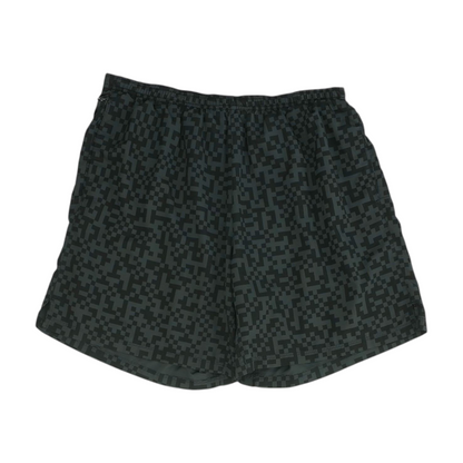 Black Print Active Shorts