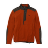 Orange Color Block 1/4 Zip Pullover