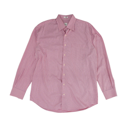 Red Check Long Sleeve Button Down