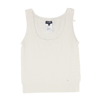 Ivory 2023 Cashmere-Blend Knit Tank
